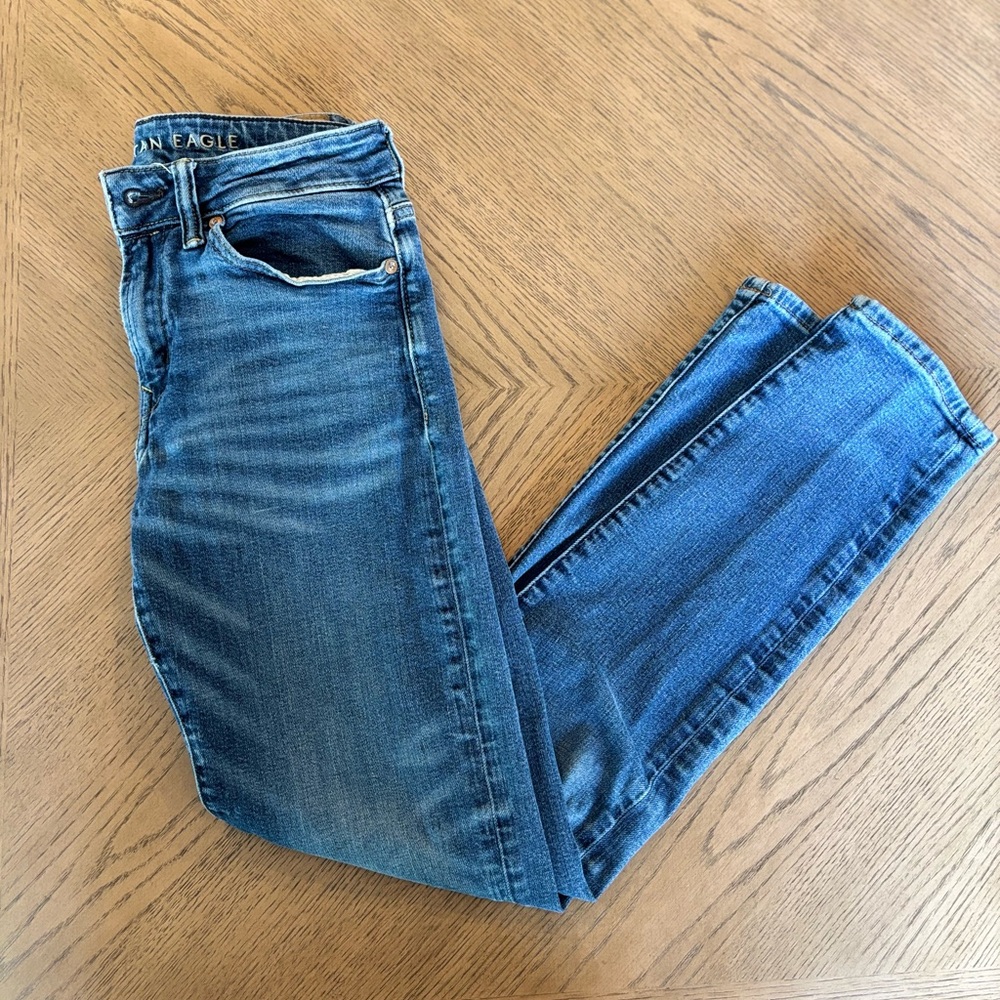 American Eagle Outfitters Men's Medium Blue Skinny Jeans
